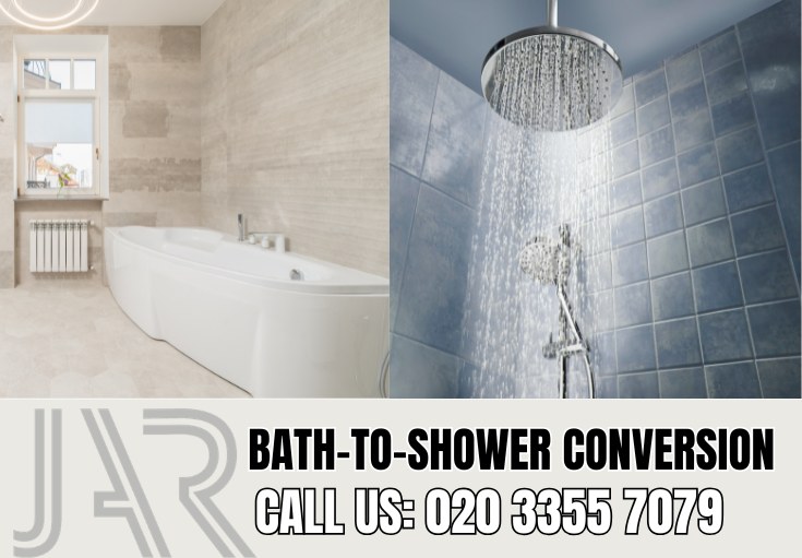 Bath to Shower Conversion by Roehampton Bathroom Fitters