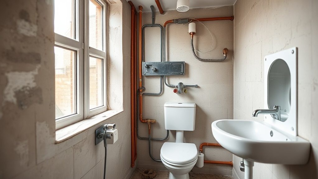 Bathroom Plumbing and Electrics in Roehampton